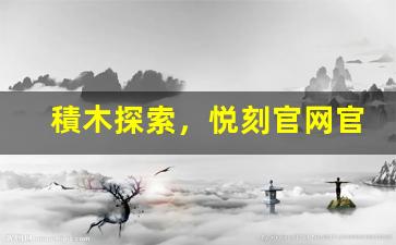 積木探索，悦刻官网官方旗舰店带你走进创意世界