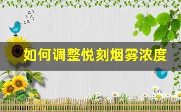 如何调整悦刻烟雾浓度，享受更顺畅吸烟