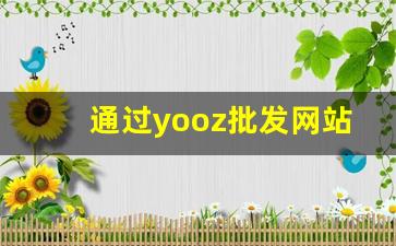 通过yooz批发网站轻松获取国内外热销产品